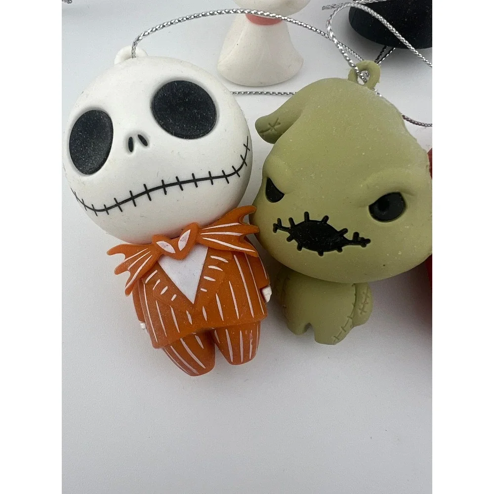 Disney Nightmare Before Christmas Ornaments Lot 8 Jack Sally Oogie Zero Mayor